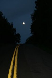 Moon on Road